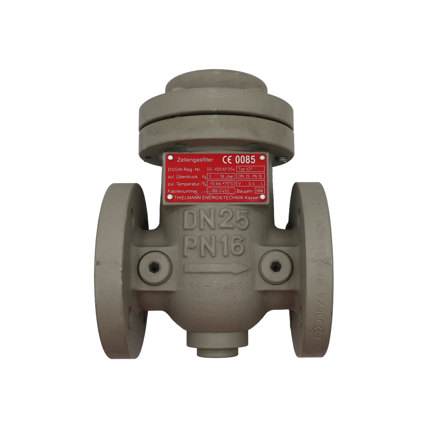 Porte-filtre à gaz pour préchambres DN25 PN16 - Innio Jenbacher (315883)