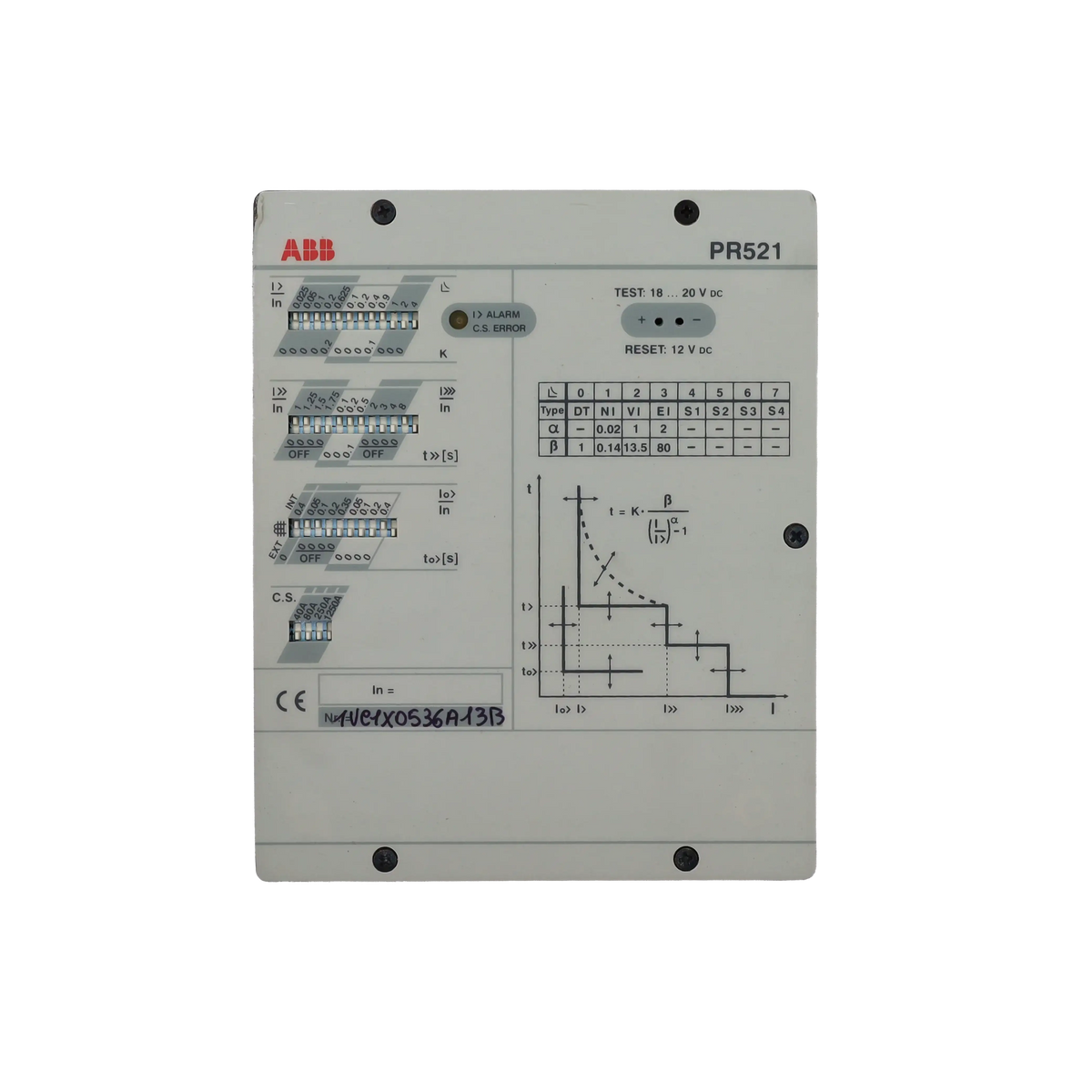 Protezione PR521LSI x interruttore media tensione - ABB (S1VCF349899R0121)