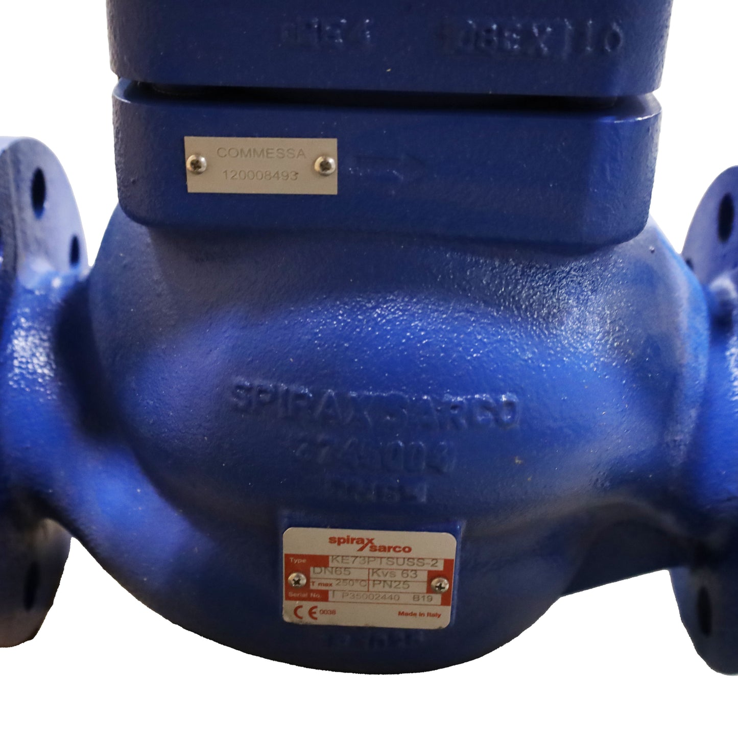 Válvula neumática modelo para línea de vapor (050-020-031-00025)