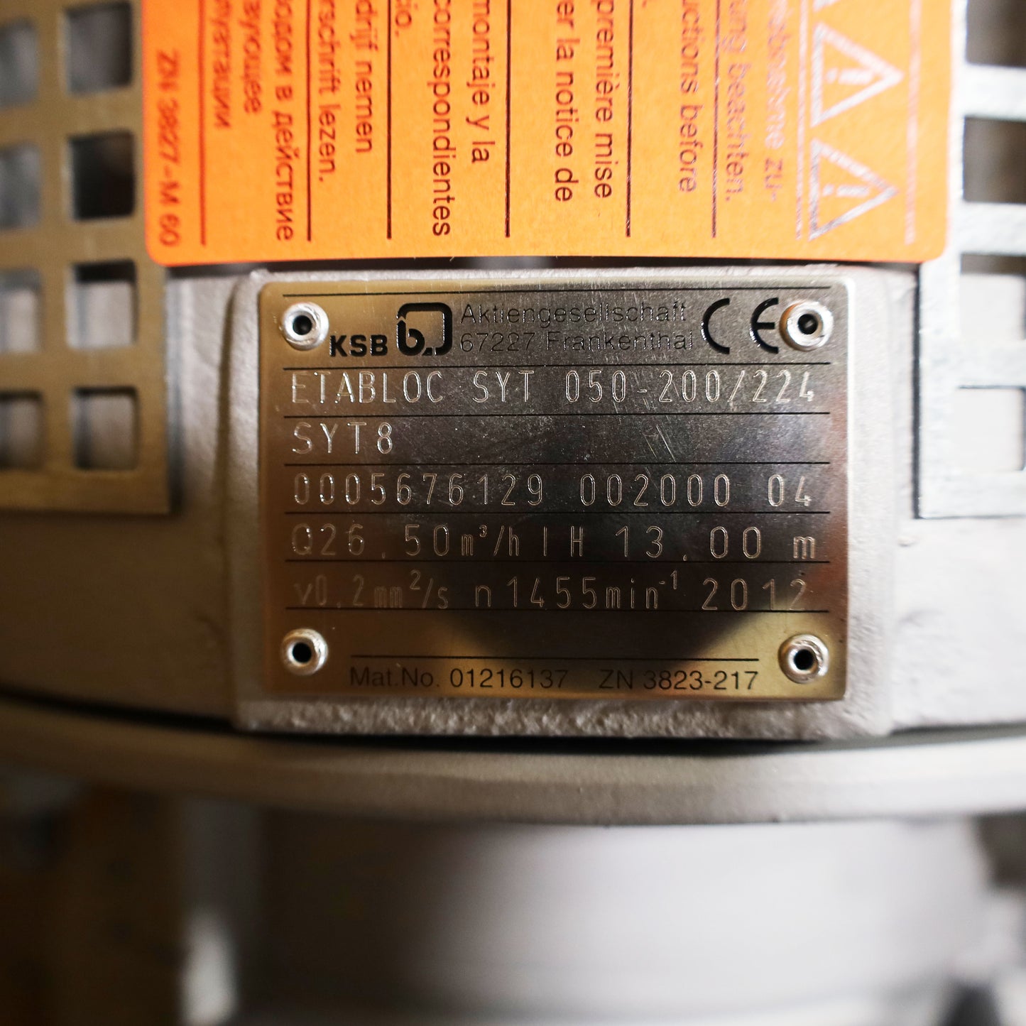 Bomba Etabloc SYT 050-200/224 SYT8 (020-003-004-00003)