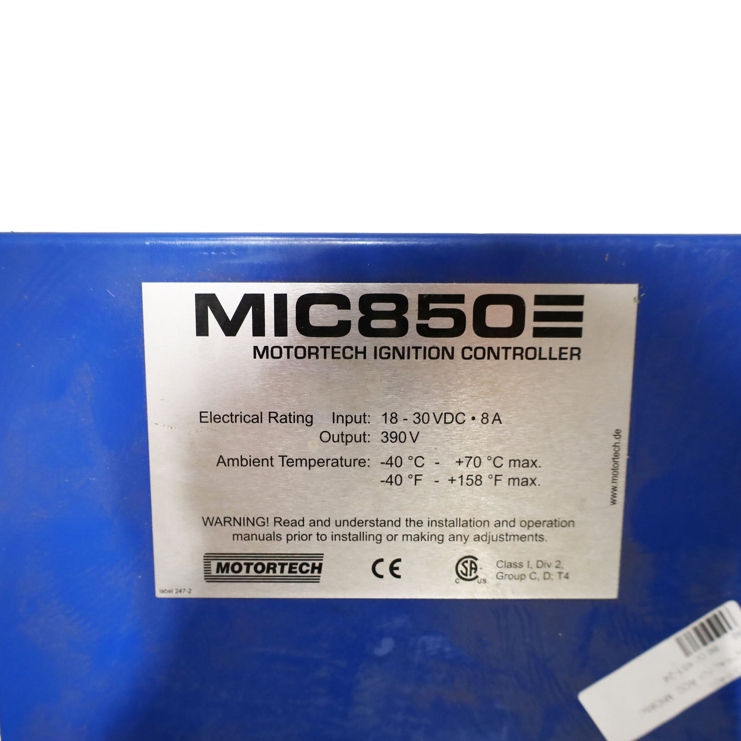Ignition control unit MIC850 MTU/MDE (66.00.851-24)