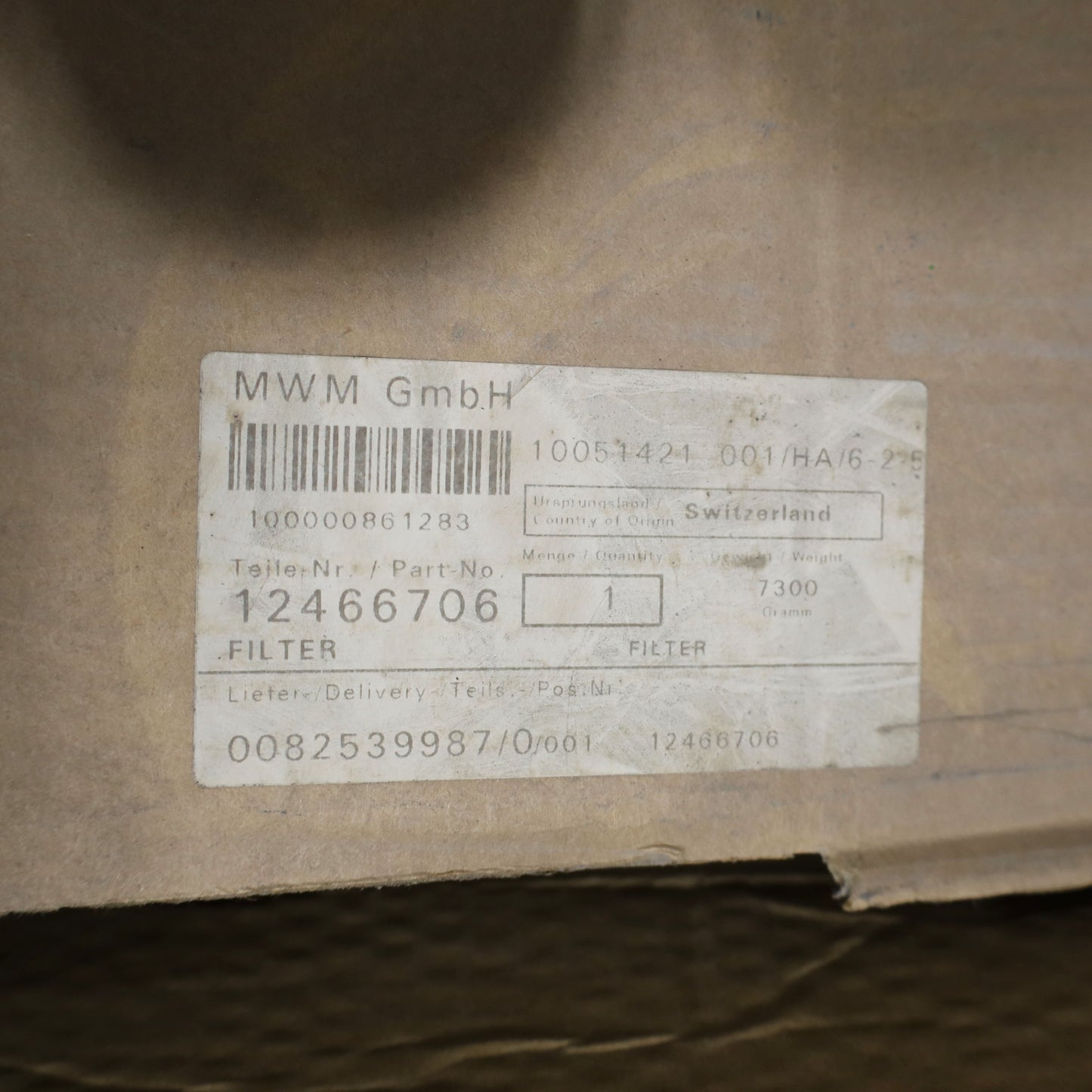 Filtro disaerazione 350x310 TGC2020V12 - MWM (12466706)