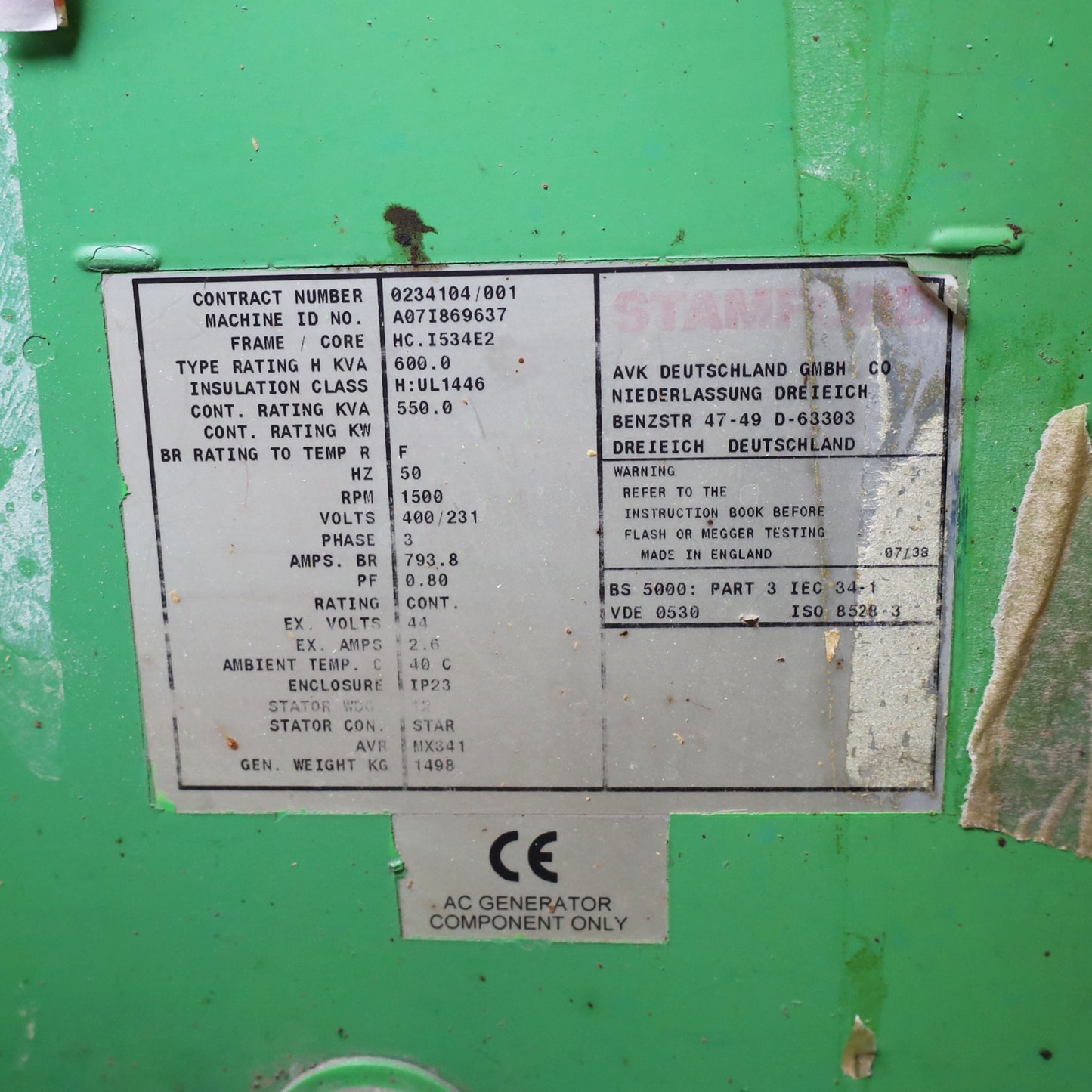 Alternatore Stamford HC I534E2 (377315)