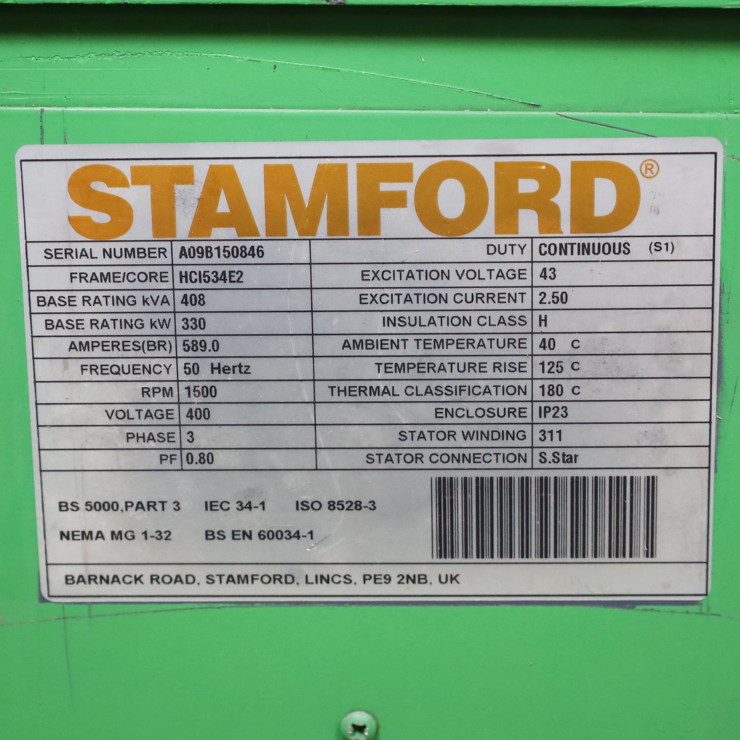 Alternatore Stamford HCI534E2 (377315)