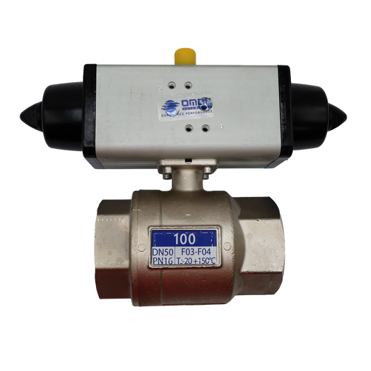 Valvola a sfera 2" PN16 con attuatore pneumatico - Rubix (100-150-055-00009)