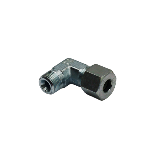 Raccordo filettato a gomito 3/8"-10" in acciaio al carbonio - Innio Jenbacher (100959)