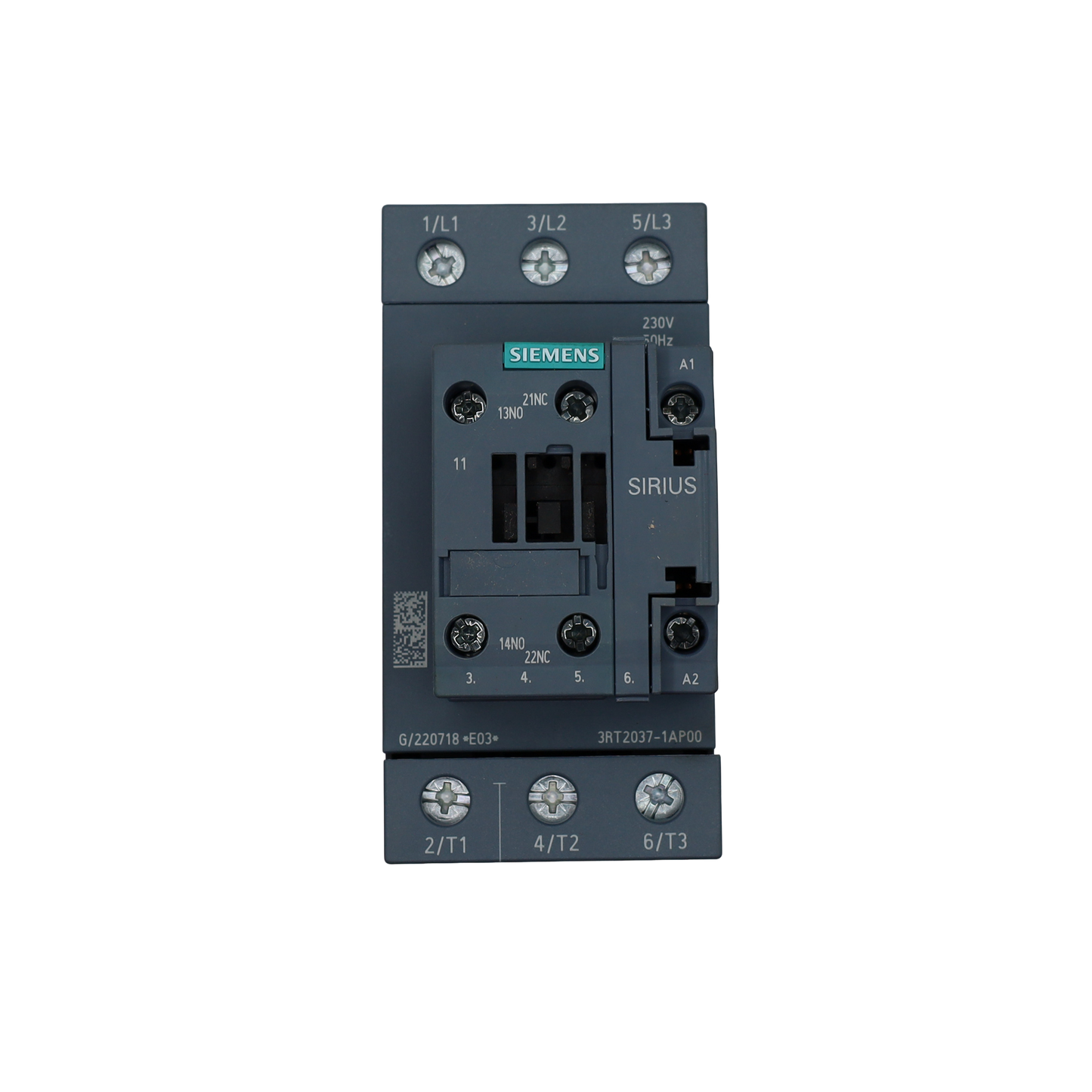 S2 Contactor 30 kW 1NO+1NC 230 VAC Coil - Siemens Italy (3RT2037-1AP00)