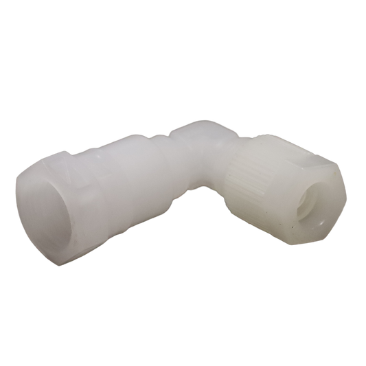 Raccordo a gomito femmina in pvdf 1/4"-8 per sistema scr - Serto Italia (1282201170)