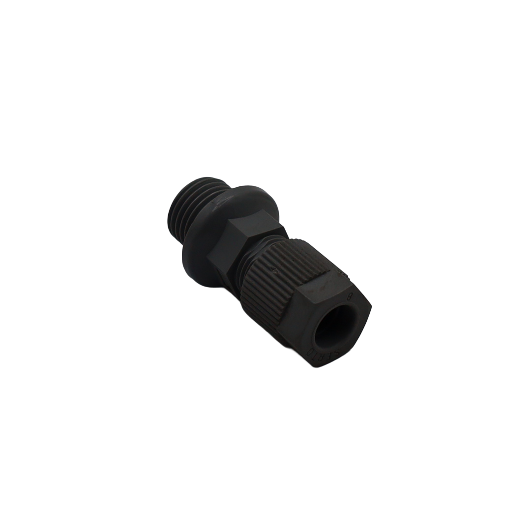 Raccordo diritto maschio in pvc 1/4"-8 con ogiva e o-ring per scr - Serto Italia (1681171170)