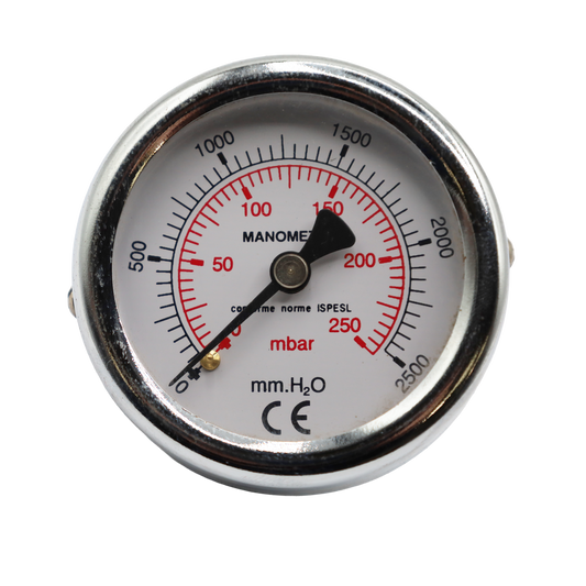 Manometro 1/4" G D63 0…250 mbar - Termaf (MAN02501-4PD63)
