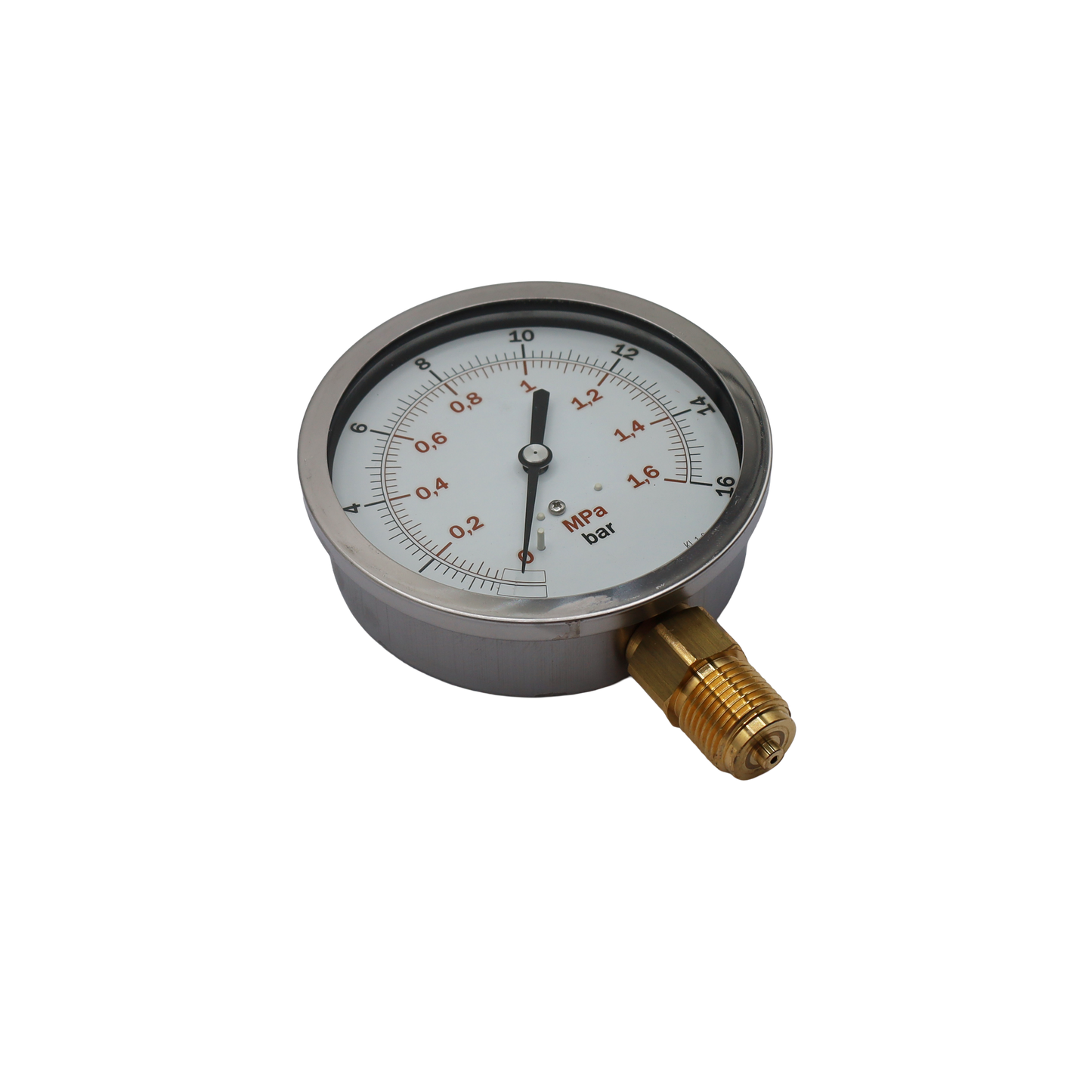 Manometro Ø100 mm attacco 1/2” radiale, scala 0…16 bar - Termaf