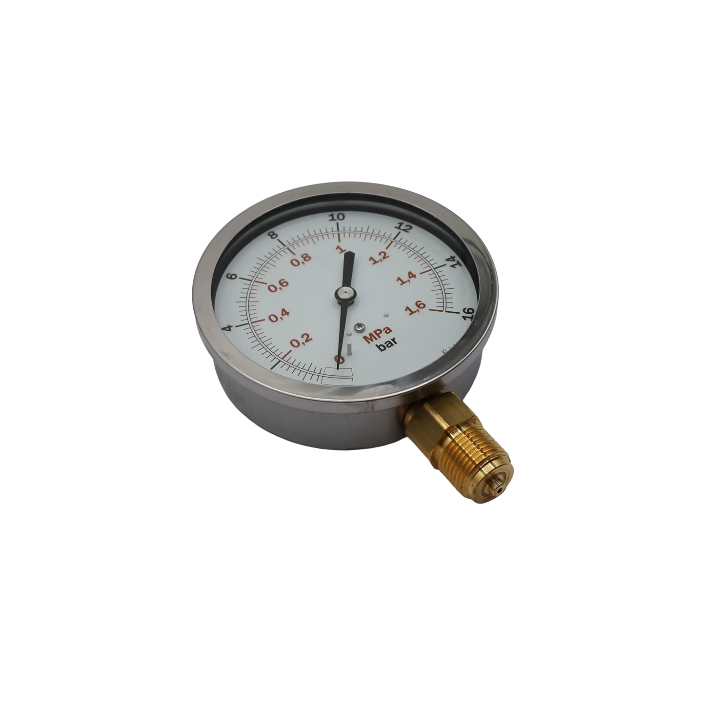 Manometer Ø100 mm 1/2” radial connection, 0…16 bar scale - Termaf