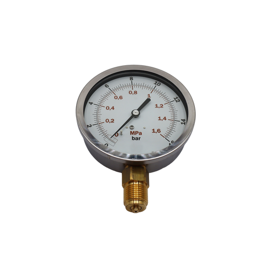 Manometro Ø100 mm attacco 1/2” radiale, scala 0…16 bar - Termaf