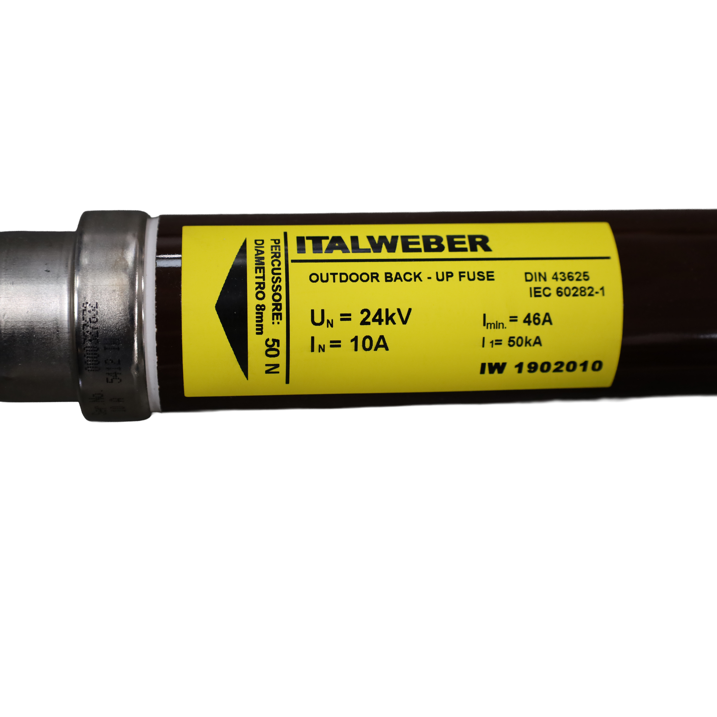 Fusibile MT 24kV 10A 50kA - Italweber s.p.a (IWMT2410)