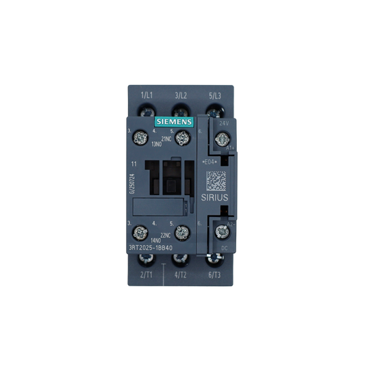 Contacteur S00 7,5 kW 24 V CC Siemens - Siemens Italia (3RT2025-1BB40)