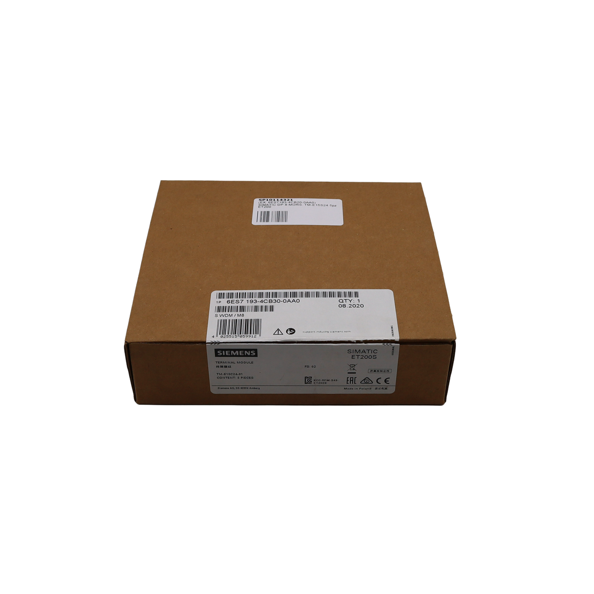 Modulo SIMATIC DP 8 morsetti TM-E15S24 5 pezzi ET200 - Siemens Italia (6ES7193-4CB20-0AA0)