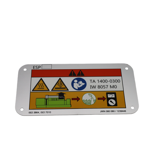 Metall-Emissions-Kennzeichenhalterung - Innio Jenbacher (1239446)