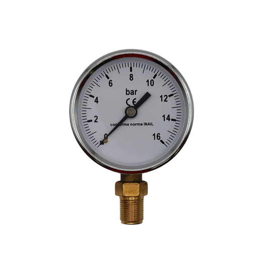 Manometr glicerynowy 1/4G radialny D 63 mm 0-16 bar - Rubix (MAGLDN63R1-40-16)