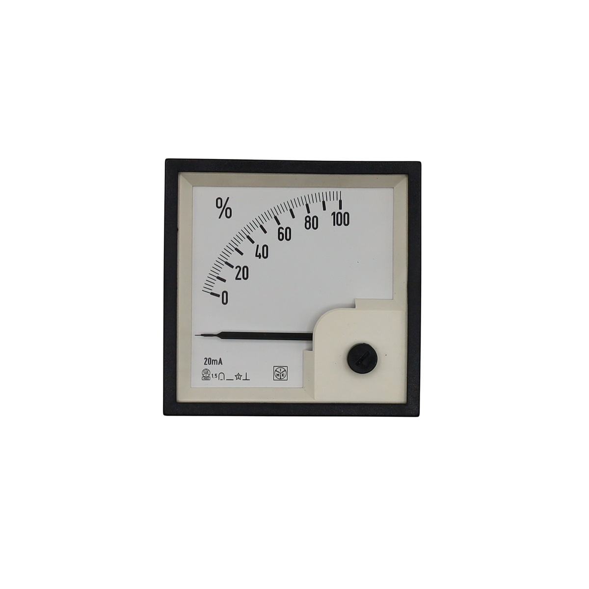 Amperemeter 72x72 mm 0-100% mit lebendem Nullpunkt - Bticino (IMAN235V0001)