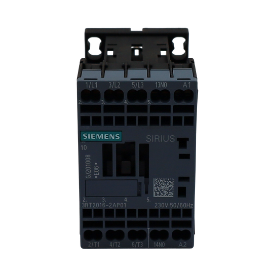 Contattore S00 AC-3 9 A, 4kW/400V 1NO 230V 3P - Siemens Italia (3RT2016-2AP01)