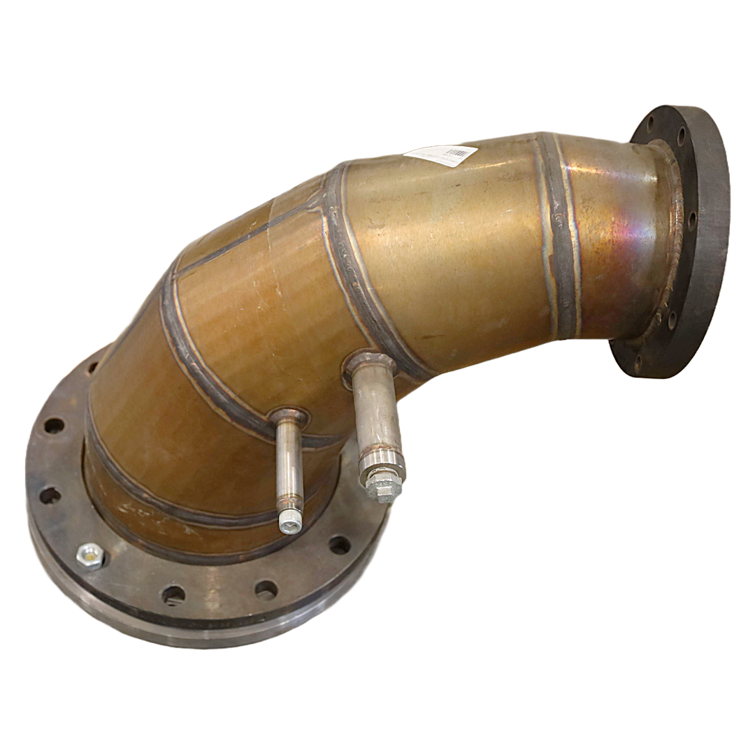 Curved pipe turbine gas outlet JE316 (222450)