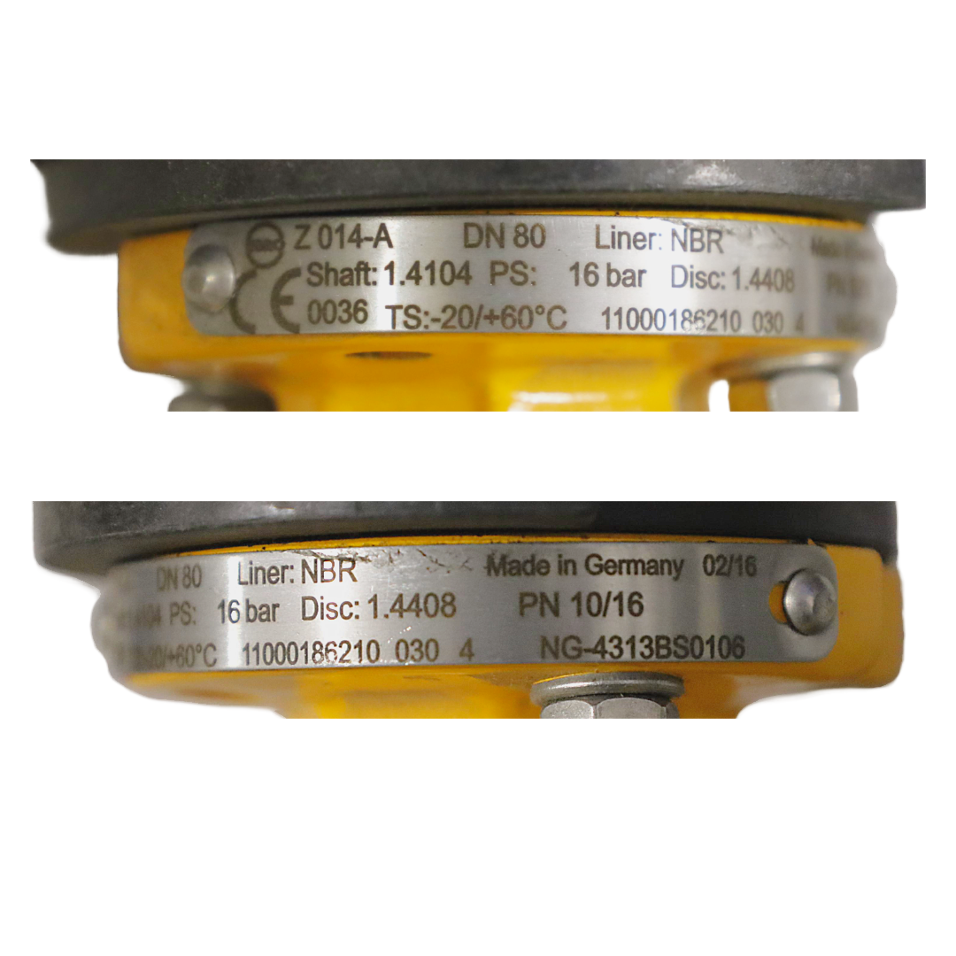 Valvola di intercettazione gas DN80 - Innio Jenbacher (561217)