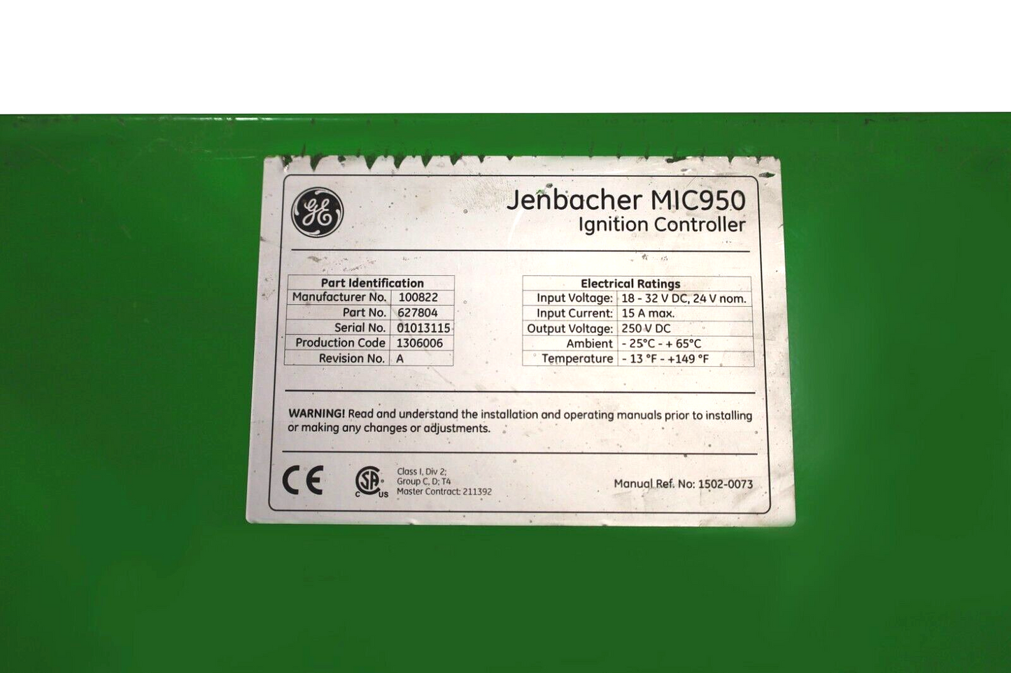 Centralina di accensione MIC950 versione C - Innio Jenbacher (627804)