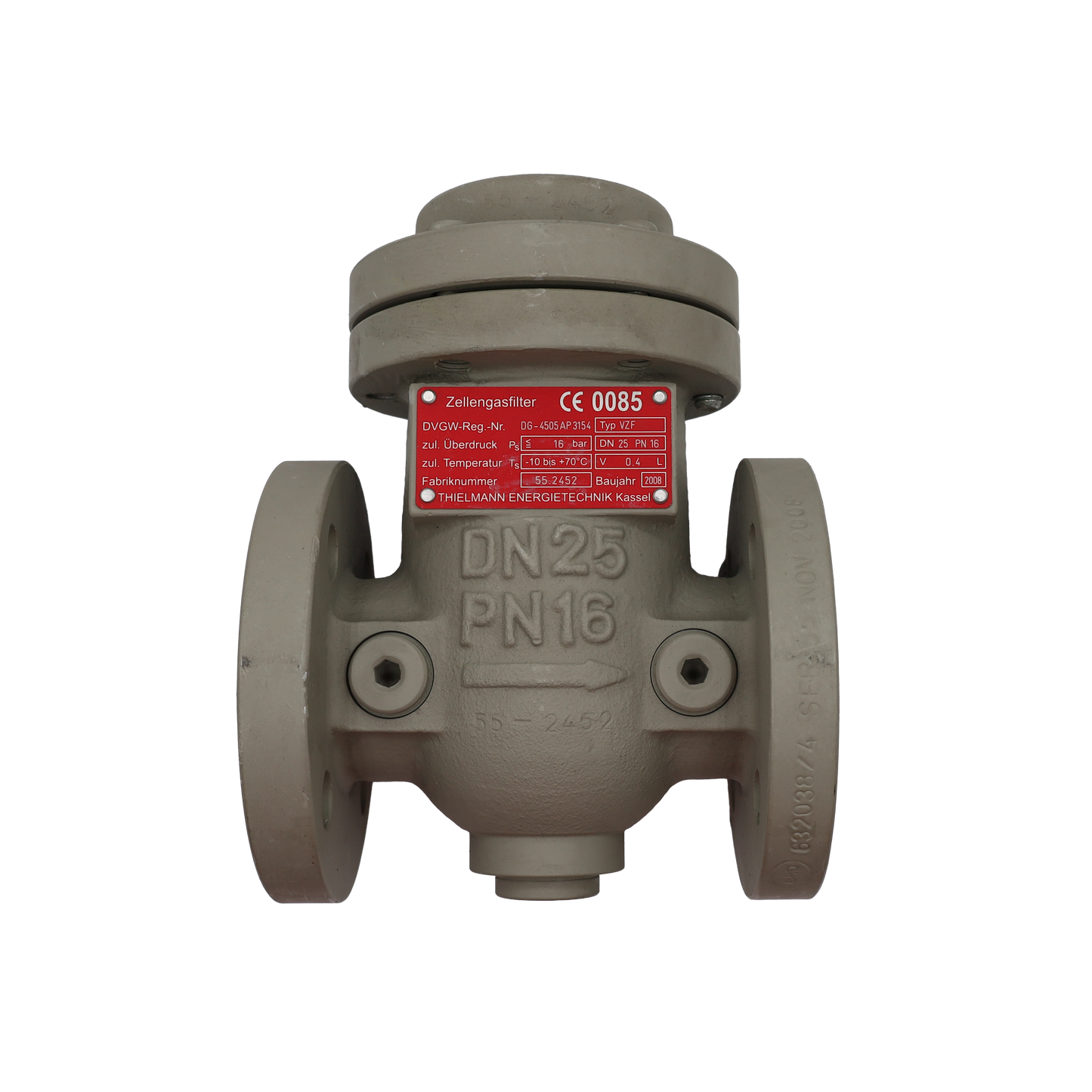 Porta filtro gas precamere DN25 PN16 - Innio Jenbacher (315883)