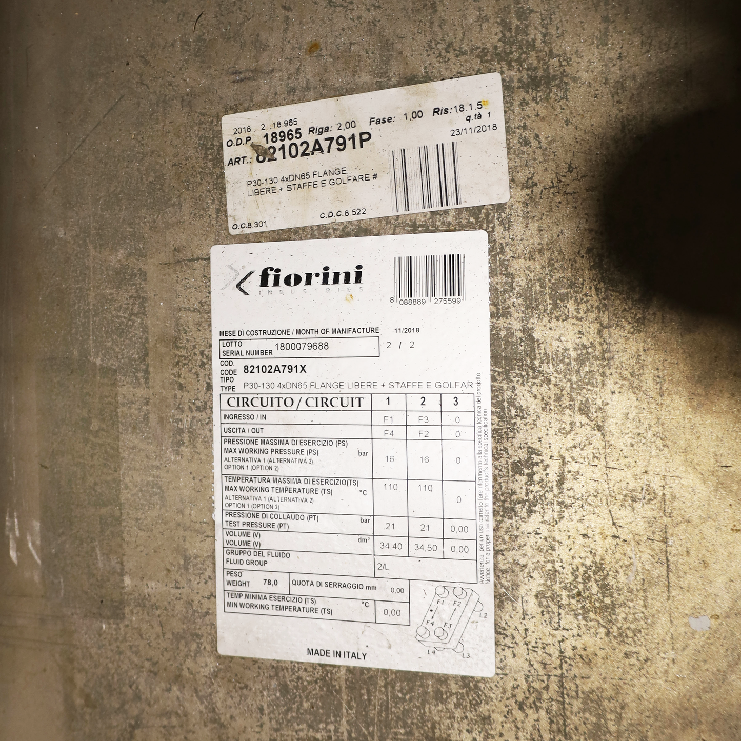 Scambiatore di calore ad acqua Saldob P30-130 - Fiorini Industries (040-001-005-00075)