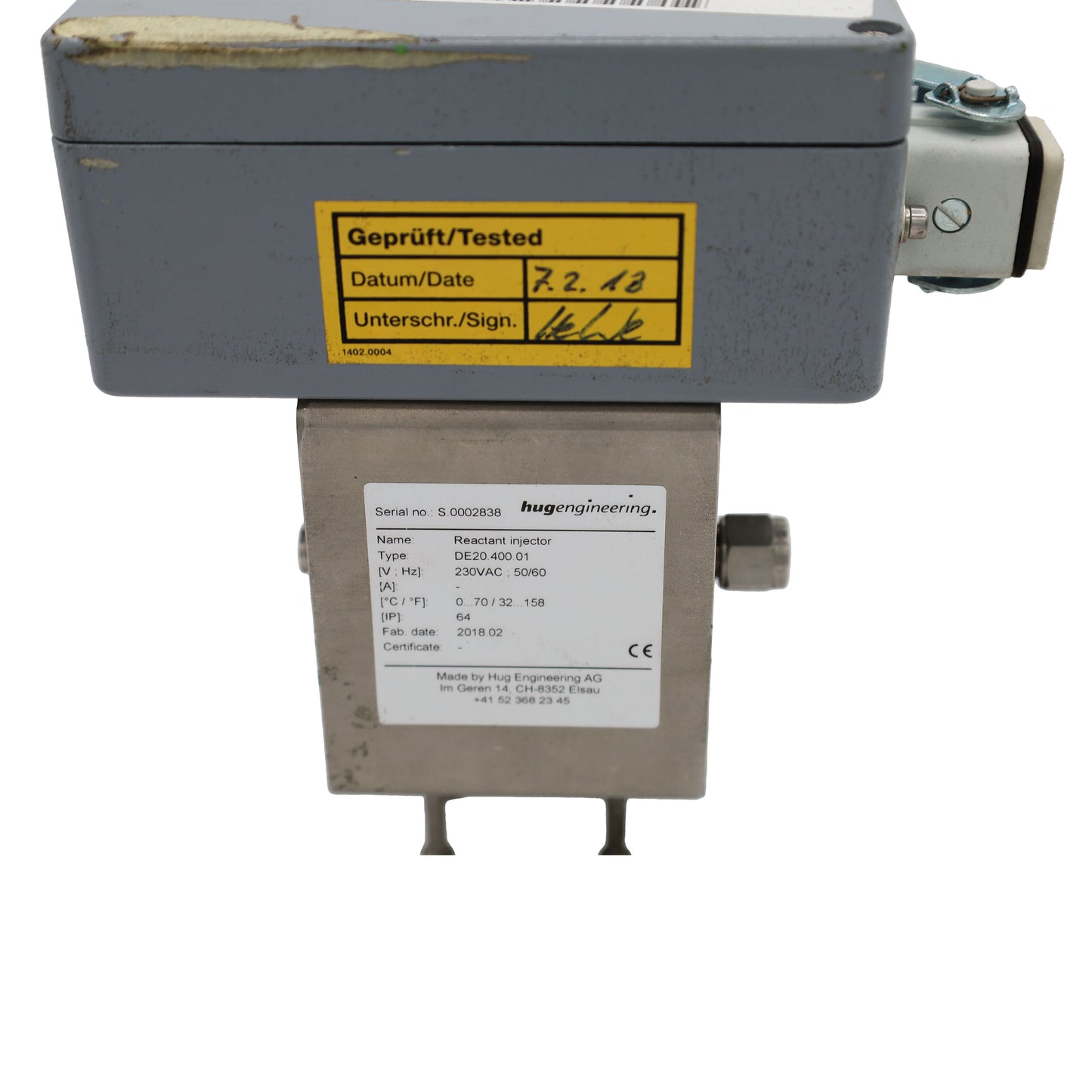 Inyector de reactivo Hug DE20.600.01 (DE2040001)