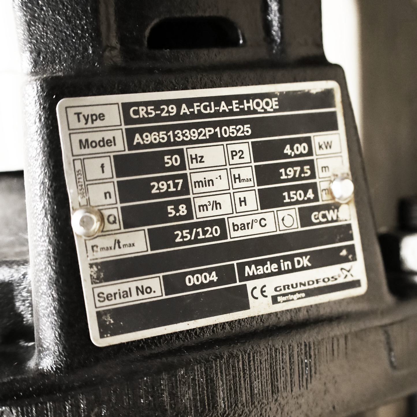 Pompa centrifuga multistadio CR5-29 A-FGJ-A-E-HQQE revisionata - Grundfos