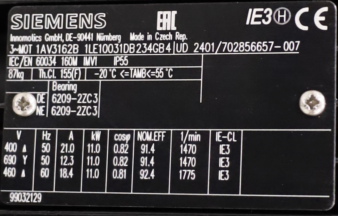 Pompa centrifuga in-line monostadio doppia testa TPD 150‑160/4 - Grundfos (96109905)