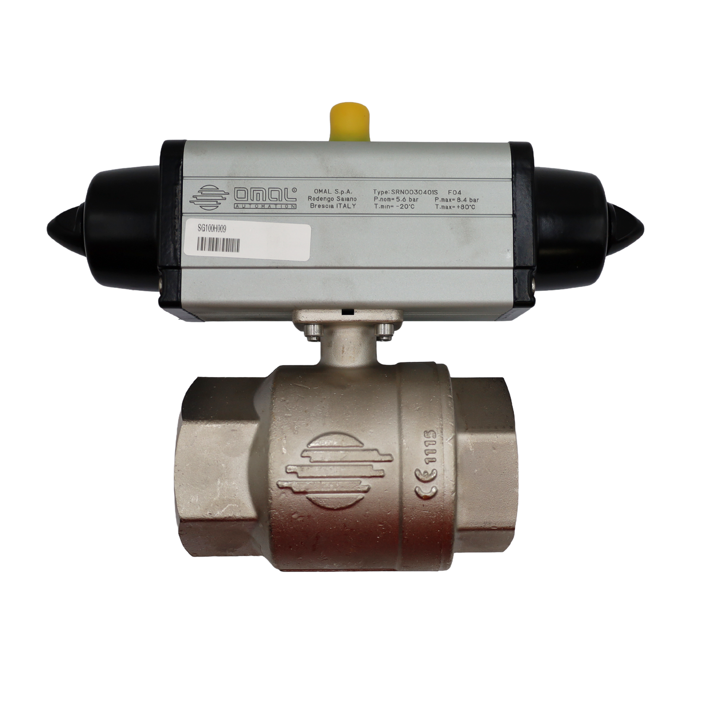 Valvola a sfera 2" PN16 con attuatore pneumatico - Rubix (100-150-055-00009)