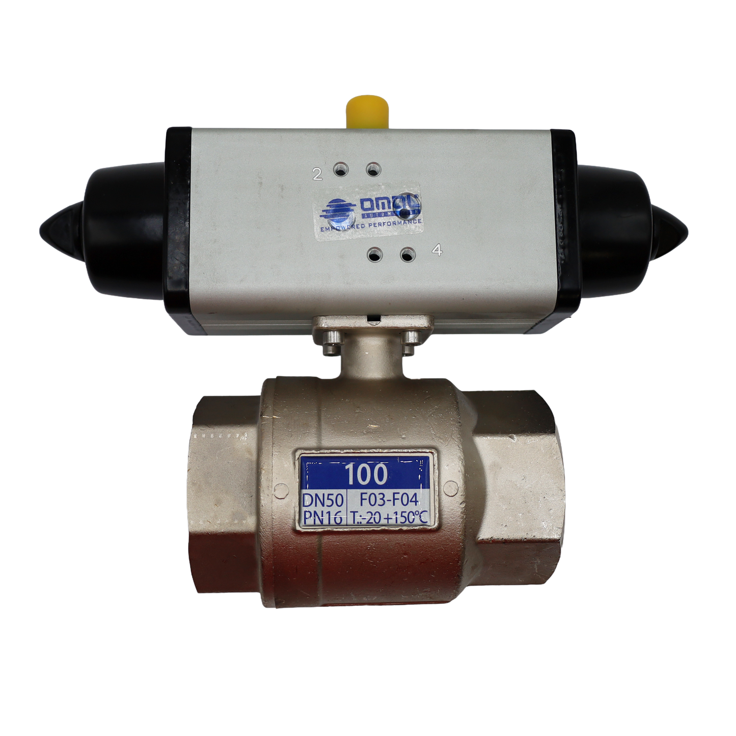Valvola a sfera 2" PN16 con attuatore pneumatico - Rubix (100-150-055-00009)