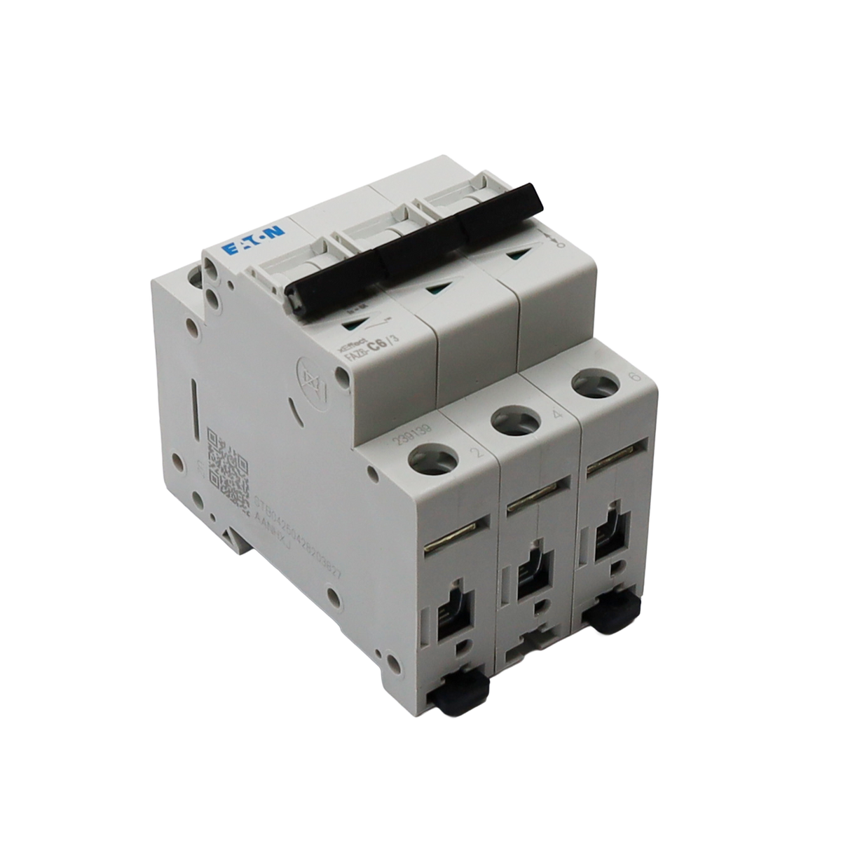 3-pole miniature circuit breaker, C-curve, 6A, 6kA, FAZ6-C6/3 - Sacchi Giuseppe (KM239139)