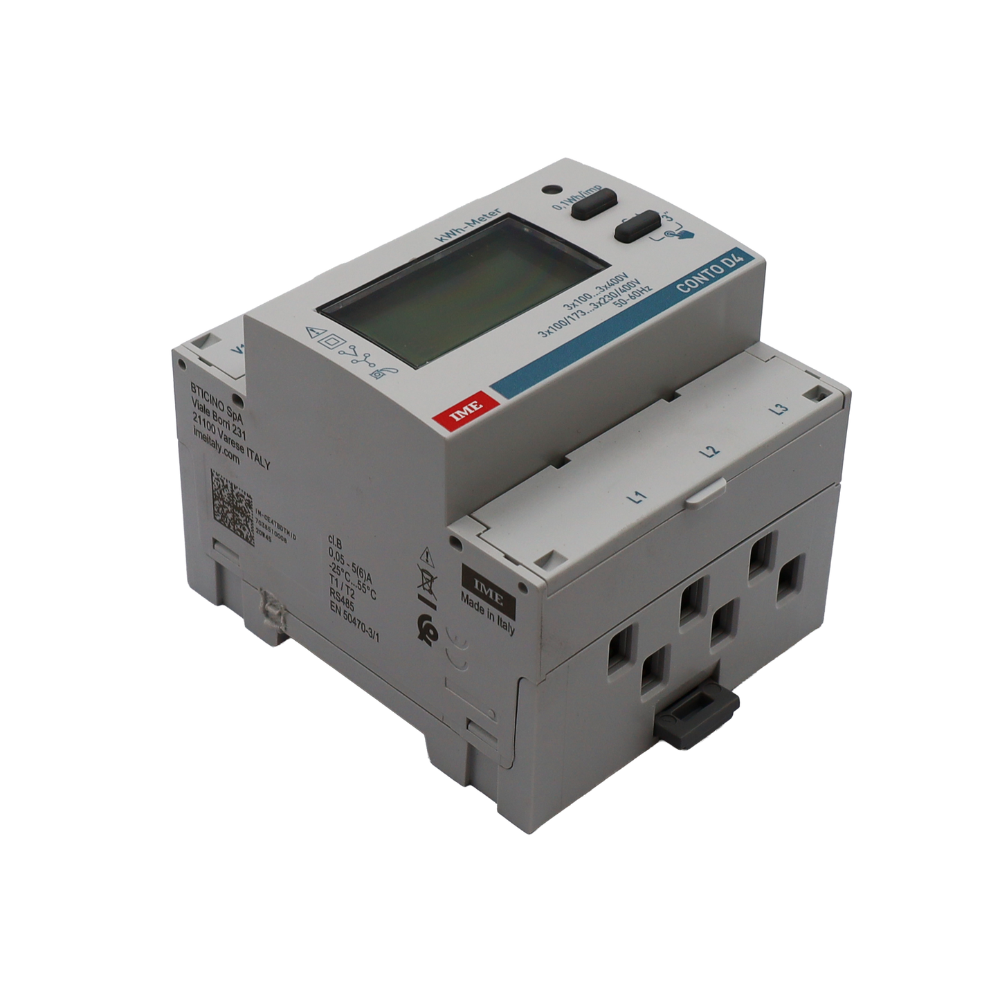 Modular electric meter D4-PT MID 1-5A 230V/400V without communication - Bticino (IMCE4TBDTMID)