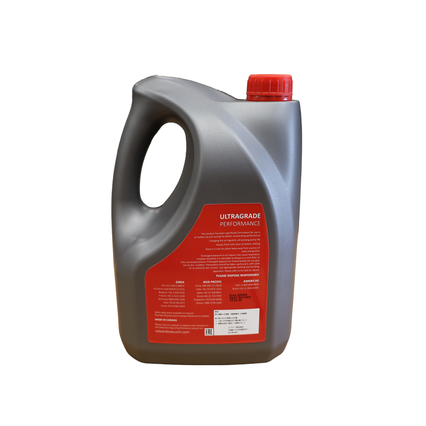 Huile Ultragrade 19 pour pompe à vide 4 L - Nuova utma (OILULTGRA19)