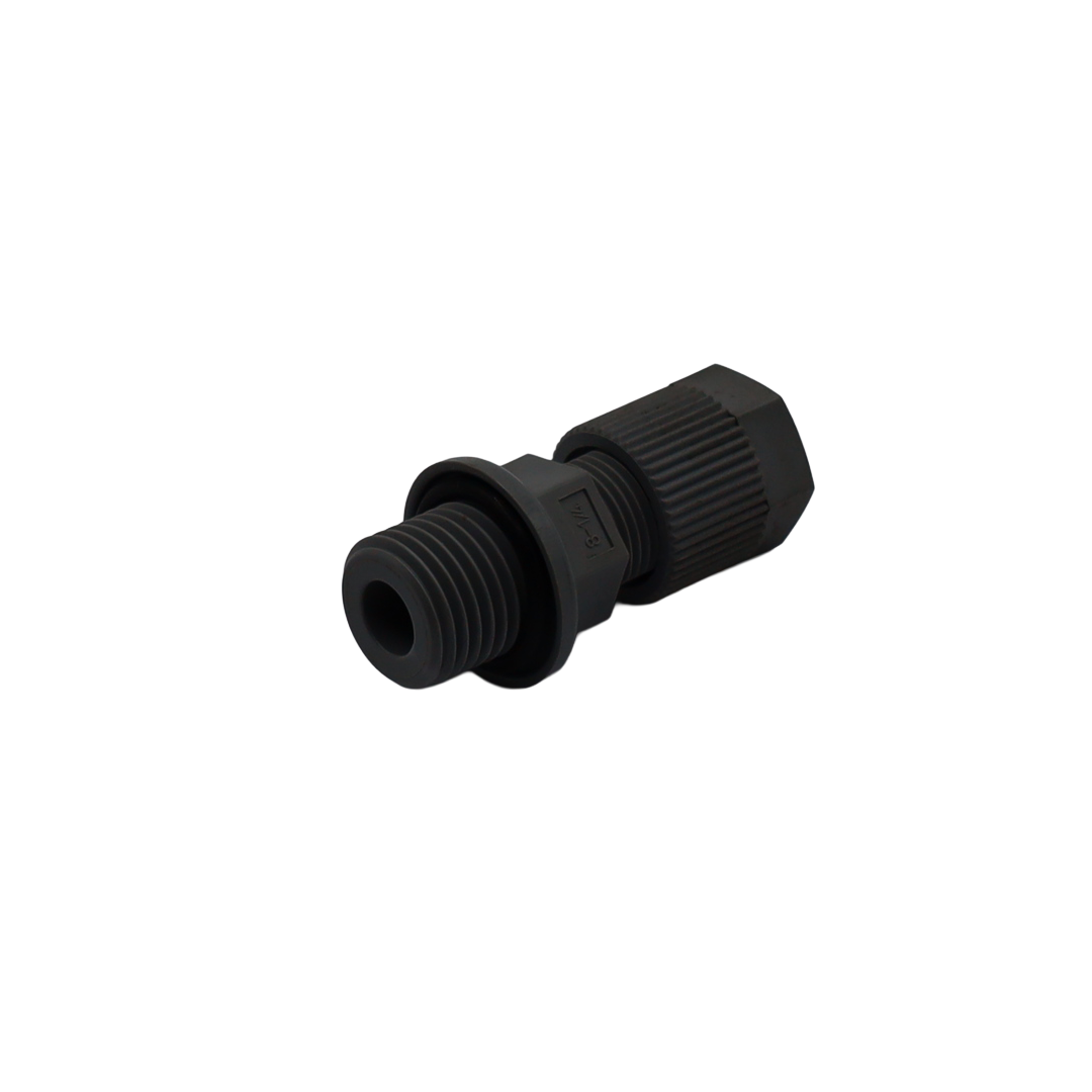 Raccordo diritto maschio in pvc 1/4"-8 con ogiva e o-ring per scr - Serto Italia (1681171170)