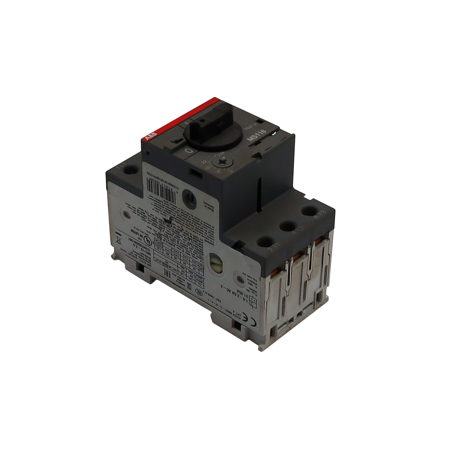 Wyłącznik silnikowy MS116 zakres nastawy 1,6-2,5A - ABB (ELEP0879)