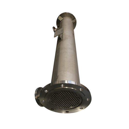 Shell and tube heat exchanger for biogas service - Aprovis energy systems italia srl (L-12-200/1500-1H-400-IIS)