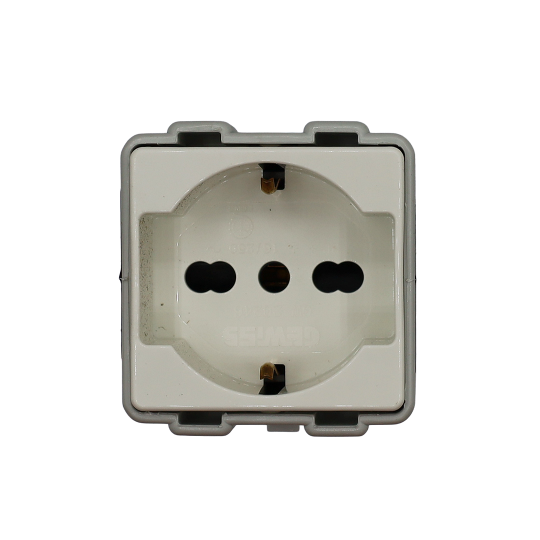 Adattatore da presa CEE a presa civile universale UNEL- ABB (GW64212)