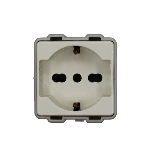 Adapter von CEE-Stecker auf universelle Haushaltssteckdose UNEL – Rexel Italia (GW64212)