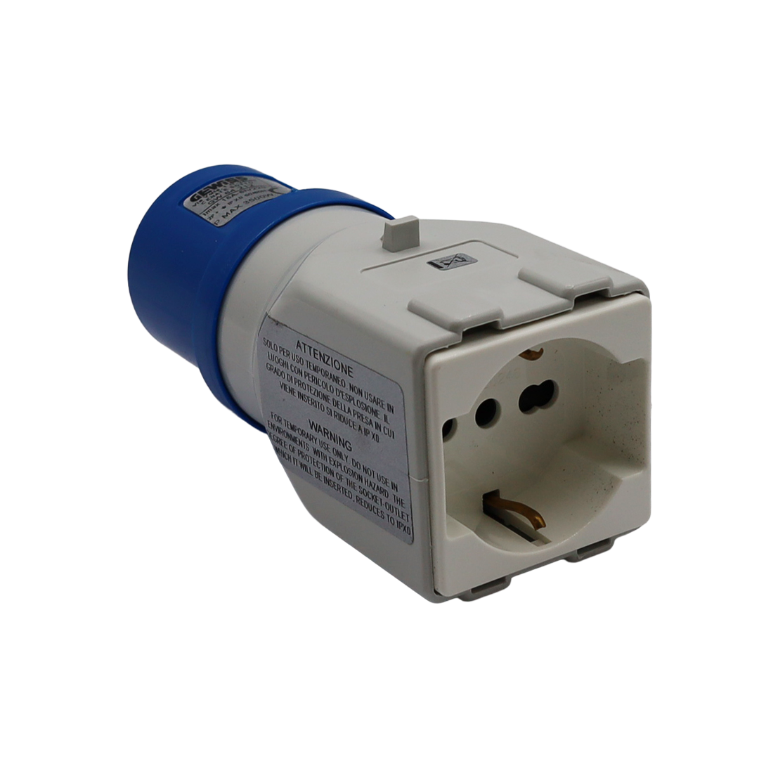 Adattatore da presa CEE a presa civile universale UNEL- ABB (GW64212)
