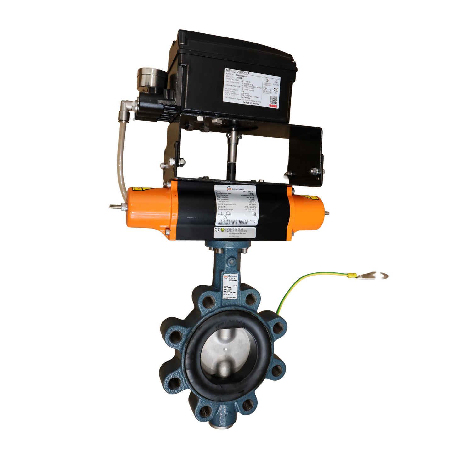 Vanne à papillon avec actionneur Z0 LUG Z 014‑A DN80 PN10/16 - Ebro valvole s.r.l. (10131680)