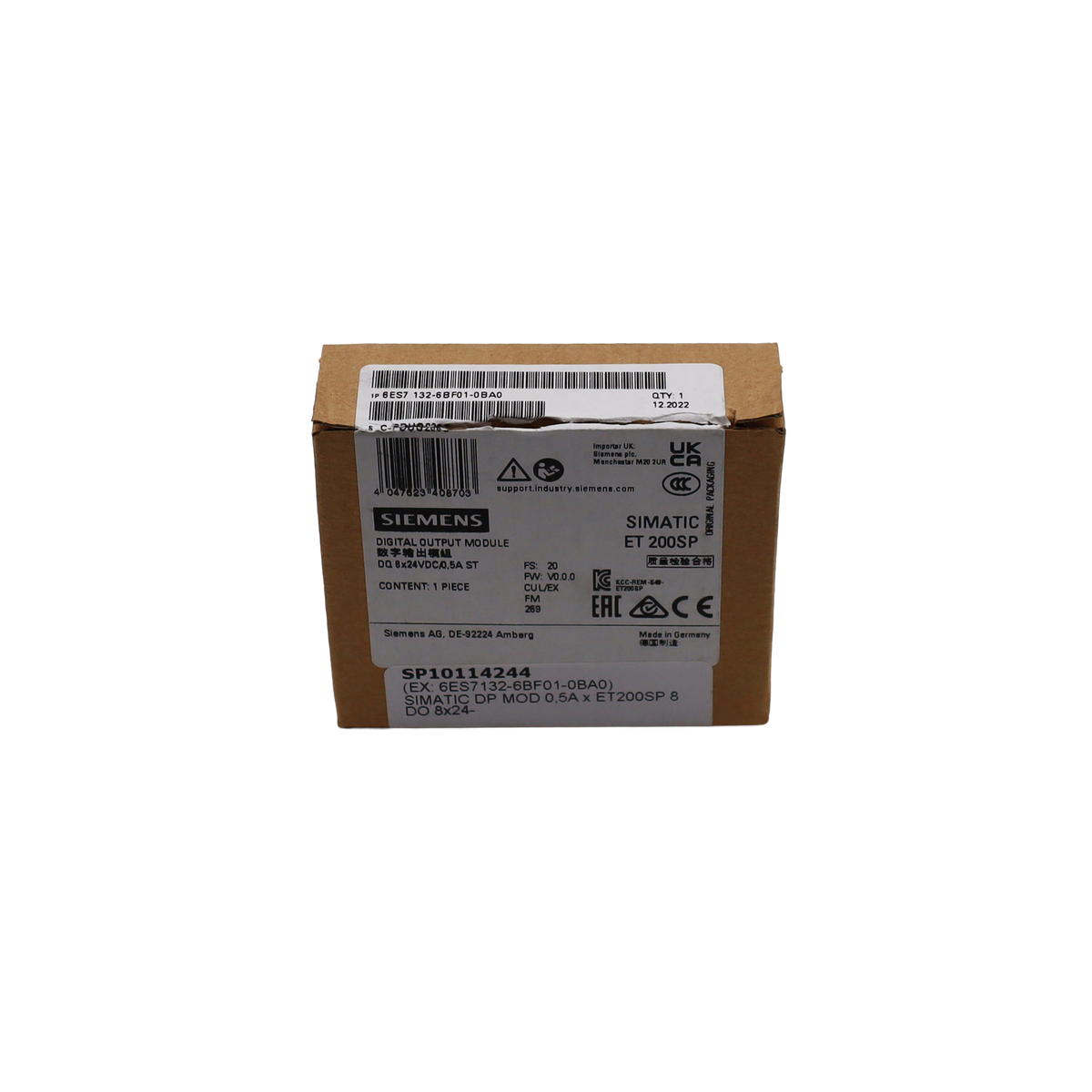 Modulo SIMATIC DP ET200SP 8 DO 24 Vdc 0,5 A - Siemens Italia (6ES7132-6BF01-0BA0)