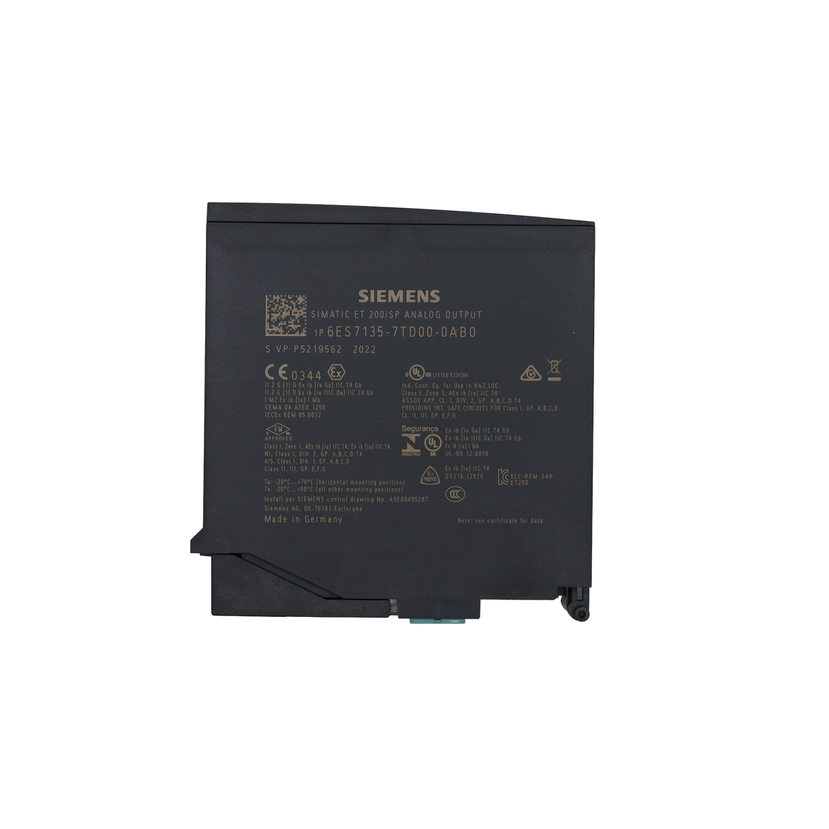 Modulo SIMATIC ET200iSP 4 AO HART 4-20 mA - Siemens Italia (6ES7135-7TD00-0AB0)