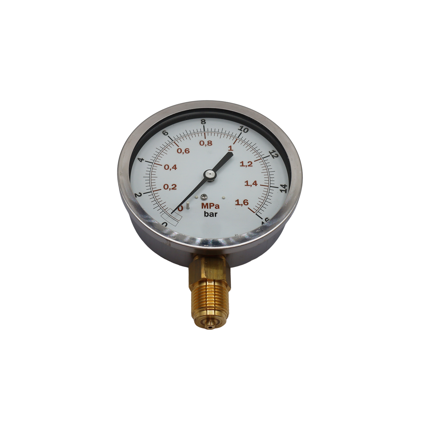 Manometro Ø100 mm attacco 1/2” radiale, scala 0…16 bar - Termaf