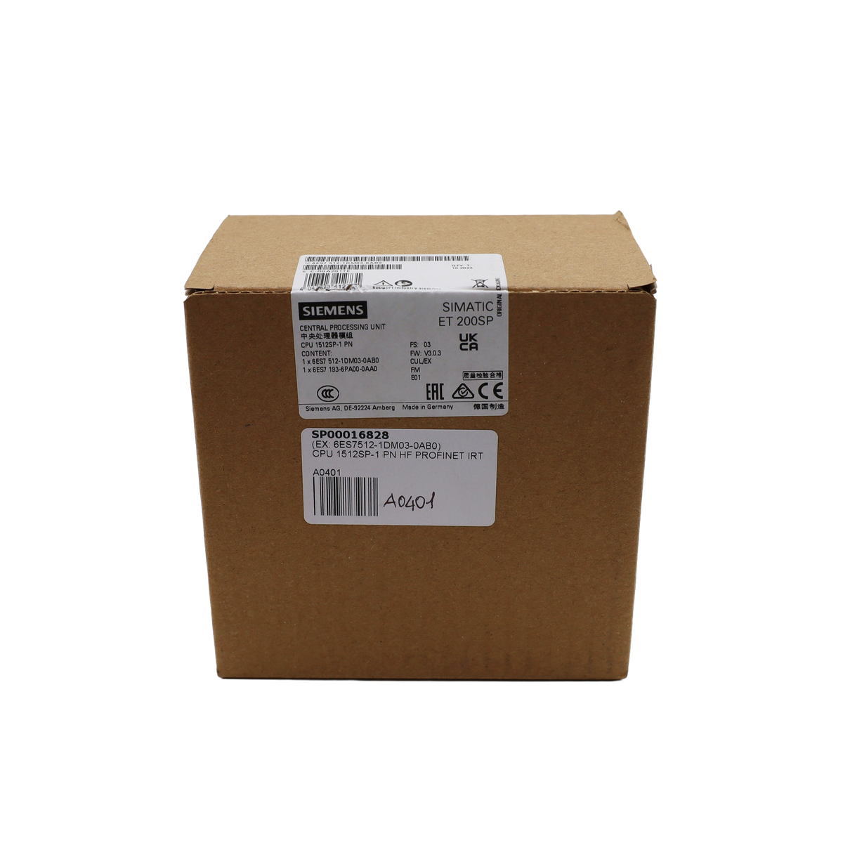 CPU 1512SP-1 PN HF PROFINET IRT - Siemens Italien (6ES7512-1DM03-0AB0)
