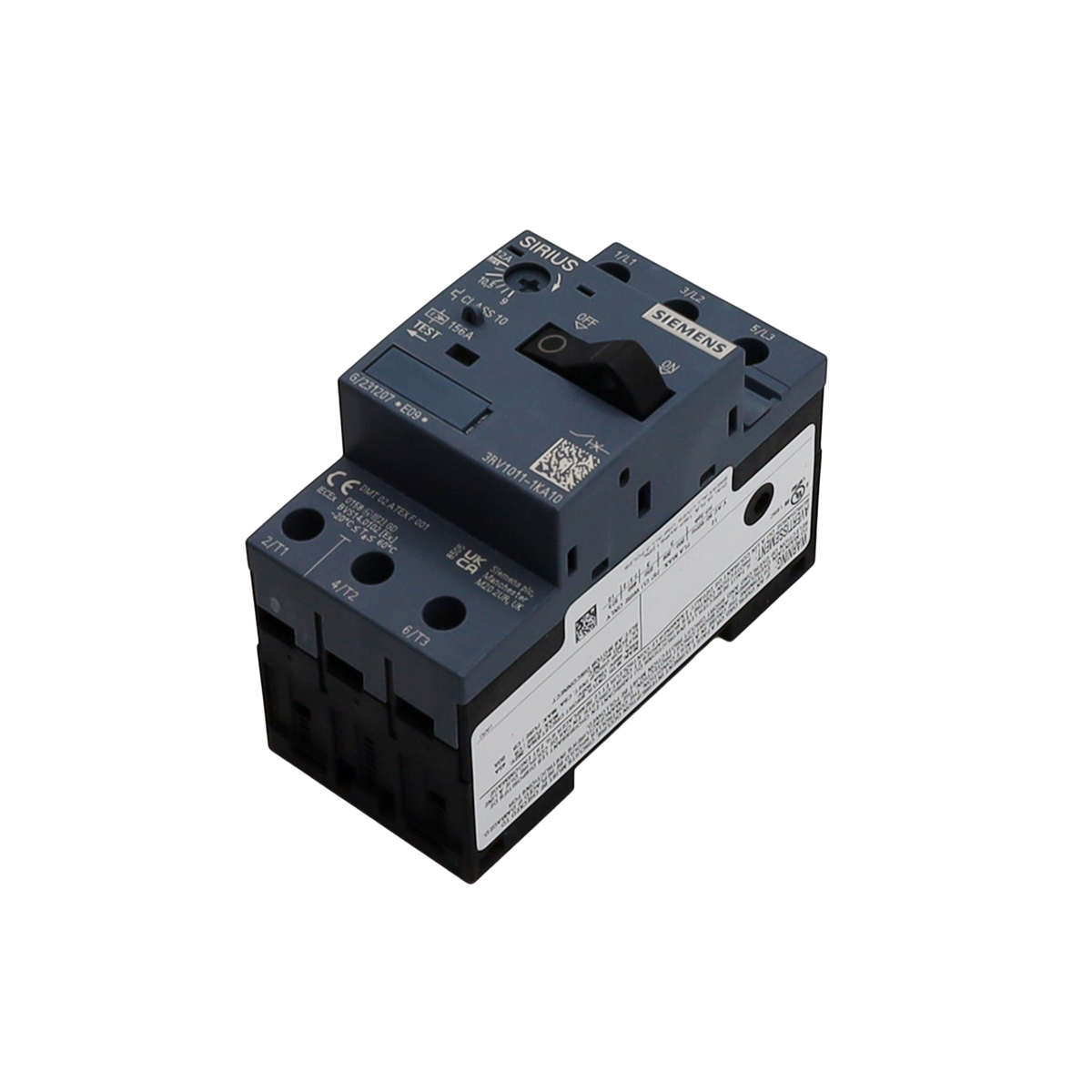 Interruttore automatico 3x12 A S00 9-12 A 50 KA - Siemens Italia (3RV1011-1KA10)