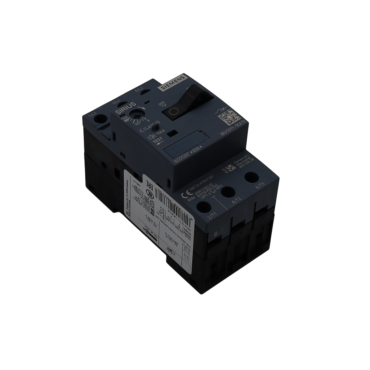 Interruttore automatico 3x12 A S00 9-12 A 50 KA - Siemens Italia (3RV1011-1KA10)